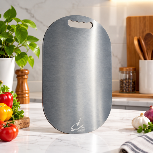 SS Ovel Cutting Board