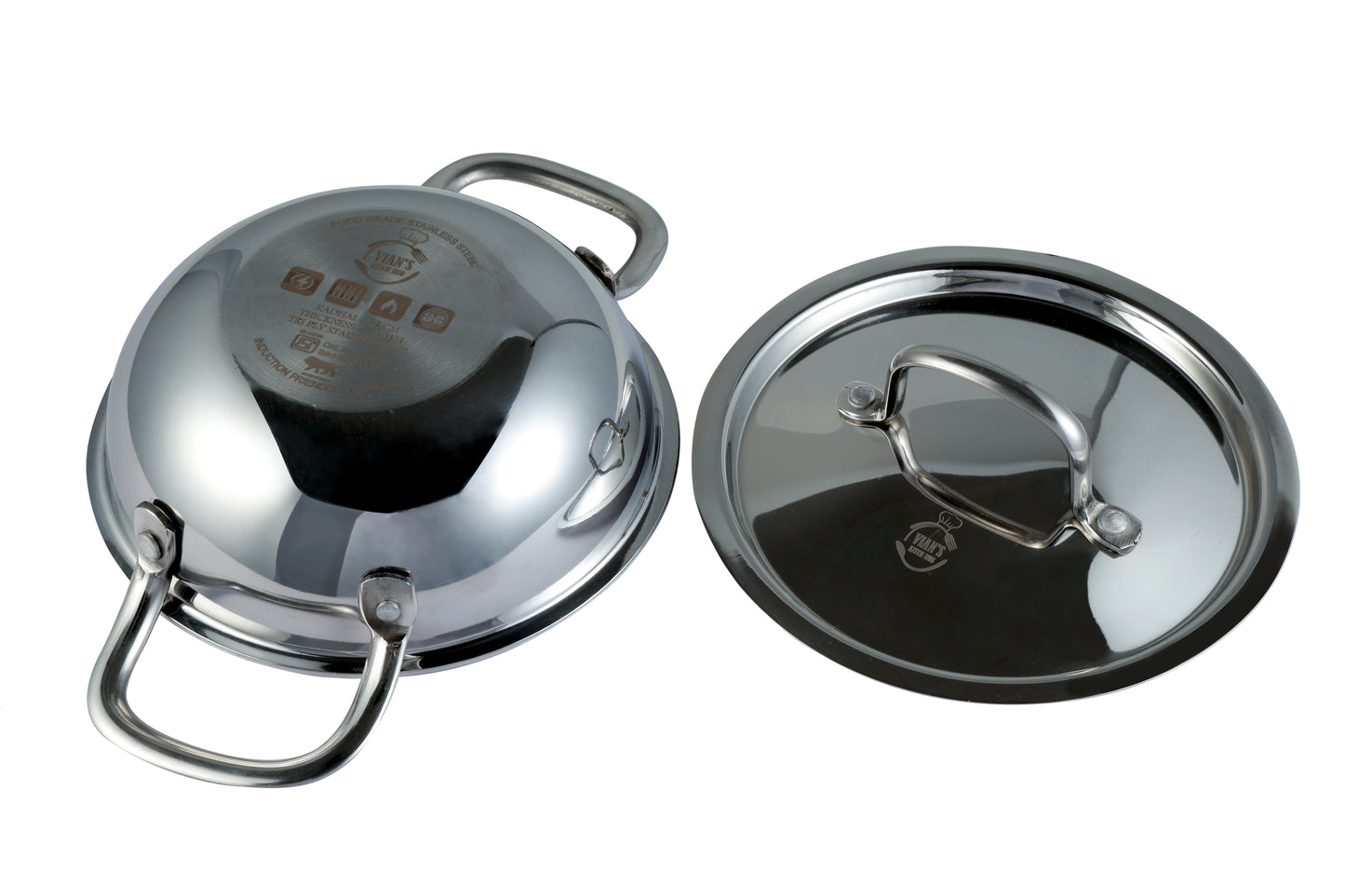 Triply Kadai with Lid