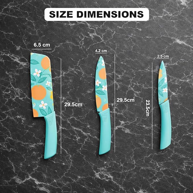 Printed knife (Set of 3)