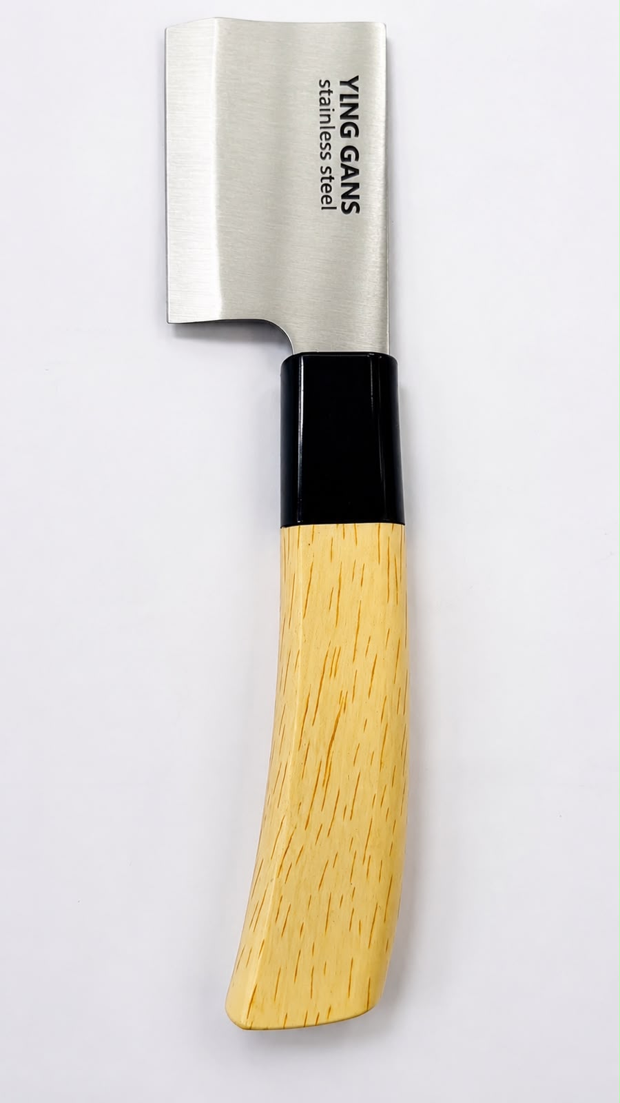 STAINLESS STEEL CHOPPING KNIFE - WOODEN HANDLE