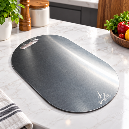 SS Ovel Cutting Board