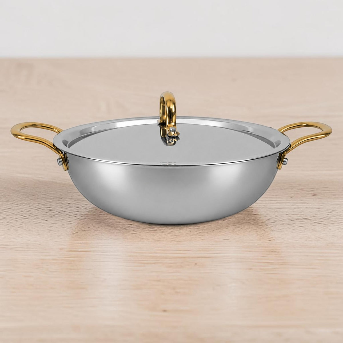 Premium Triply Stainless Steel Kadai