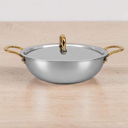 Premium Triply Stainless Steel Kadai