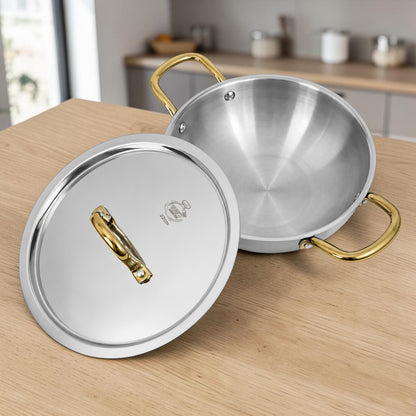 Premium Triply Stainless Steel Kadai